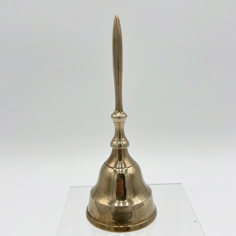 VINTAGE BRASS DESK HAND  BELL - Picture 4 of 7